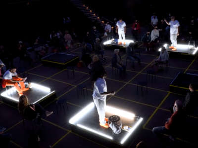 A photo of a 2021 San Rafael production of End of Isolation.