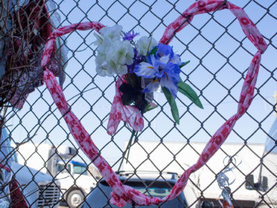 Prison rights activists and relatives of the incarcerated protest outside the Metropolitan Detention Center on February 4, 2019, in the Sunset Park neighborhood in the Brooklyn borough of New York City. The federal prison lost power and heat for at least a week during a polar vortex.