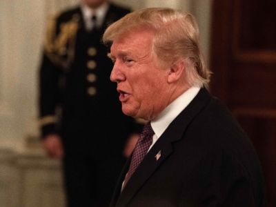 President Donald Trump speaks at an iftar, the meal that breaks the sunrise to sundown fast of Muslims celebrating Ramadan, at the White House in Washington D.C., on May 13, 2019.