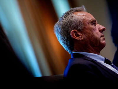 Health and Human Services Secretary Robert F. Kennedy Jr. attends a Cabinet meeting at the White House on April 30, 2025, in Washington, D.C.