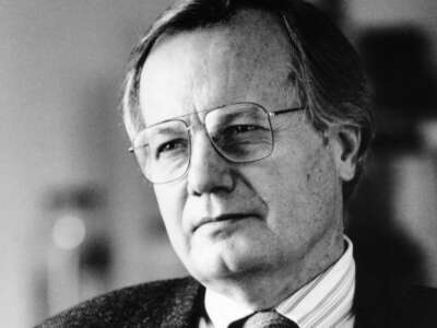 Bill Moyers, journalist and White House press secretary for President Lyndon Johnson, pictured in the 1980's.