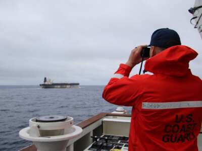 A picture accompanying a post on the seizure posted by U.S. European Command.