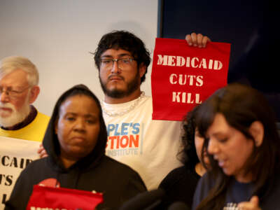 Protests on Capitol Hill take place in response to the GOP proposal to cut Medicaid, on May 21, 2025, in Washington, D.C.