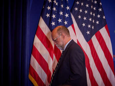 Russell Vought, Director of the Office of Management and Budget, speaks at the National Conservative Convention in Washington, D.C., on September 3, 2025.