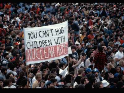 Nuclear arms protesters.