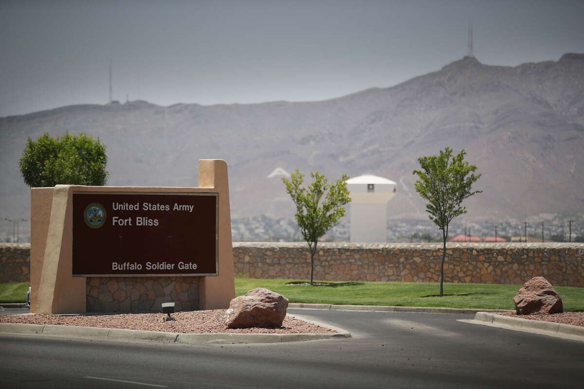 An entrance to Fort Bliss in Fort Bliss, Texas, on June 25, 2018.
