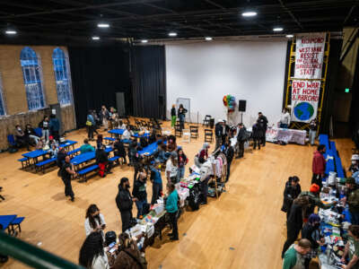 Community members gather to learn more about local organizations at a city-wide assembly in Richmond, Virginia.